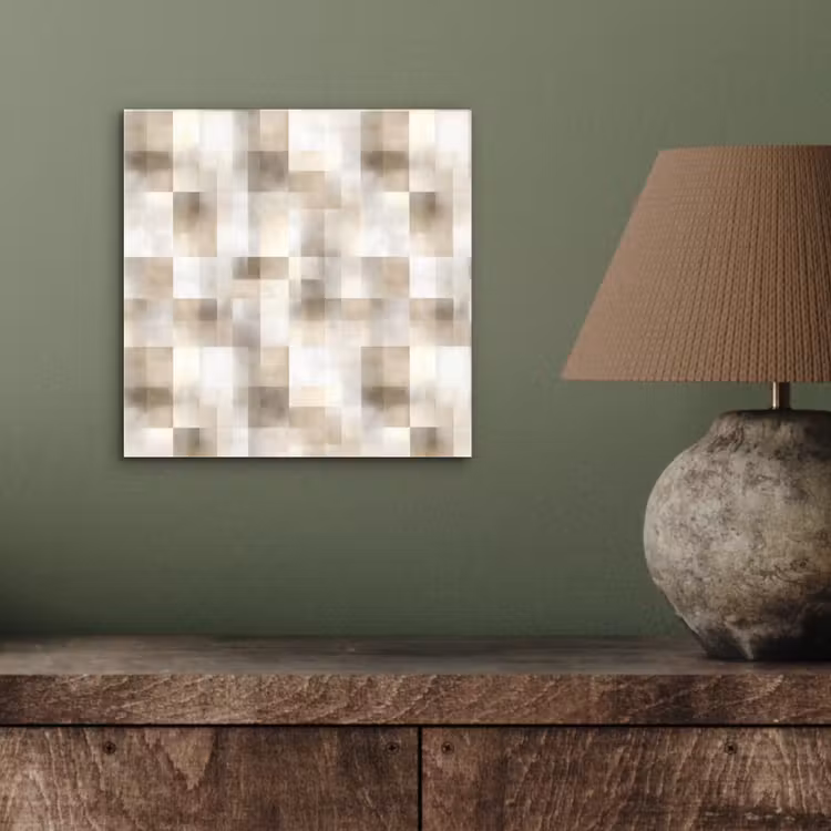 Textuur - Linnen - Beige aluminium wit klein 46 -sfeer2