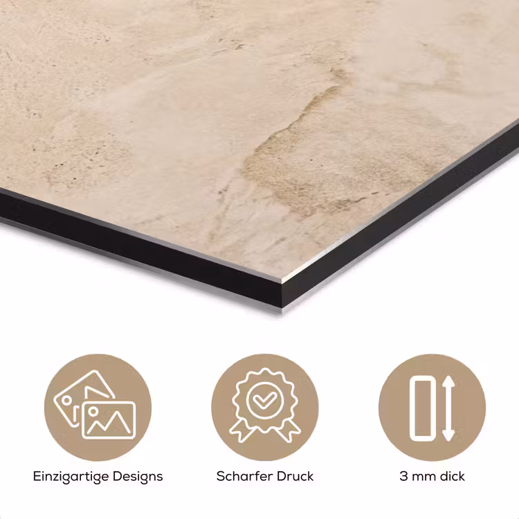 Textuur - Patroon - Abstract - Modern - Beige aluminium wit klein -closeup_DE