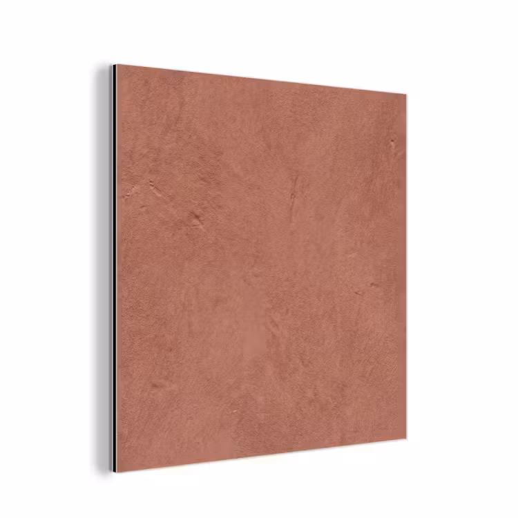 Textuur - Roodbruin - Grof - Modern aluminium wit klein -3d