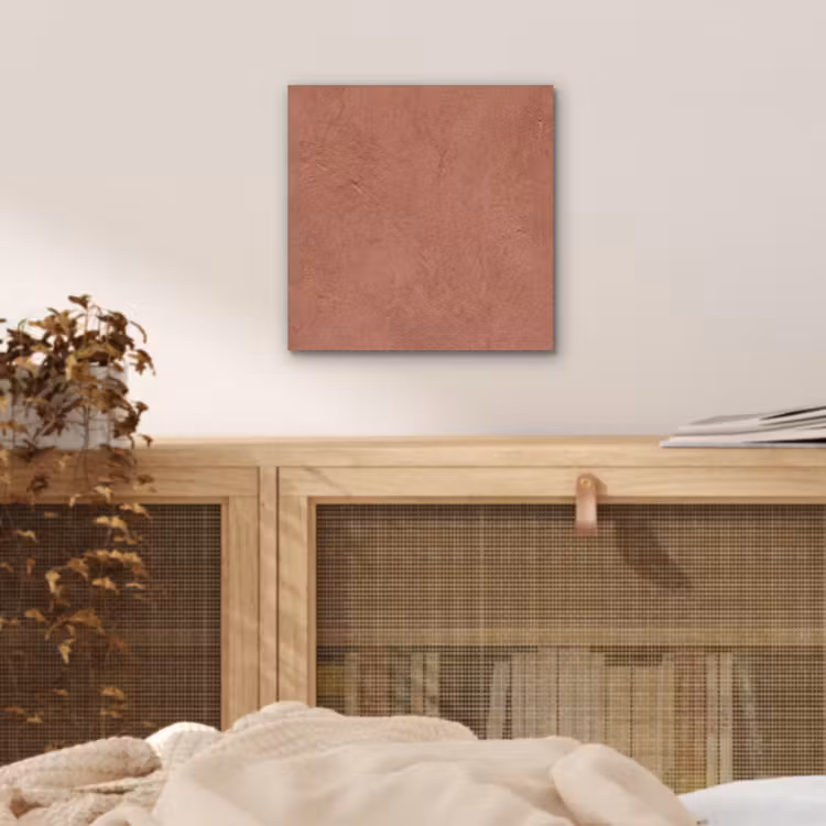 Textuur - Roodbruin - Grof - Modern aluminium wit klein -sfeer3