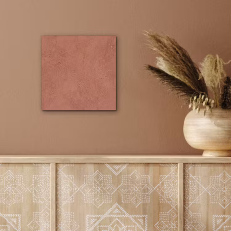 Textuur - Roodbruin - Grof - Modern aluminium wit klein -sfeer4