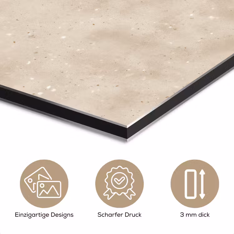 Structuur - Spikkels - Beige aluminium wit klein 46 -closeup_DE