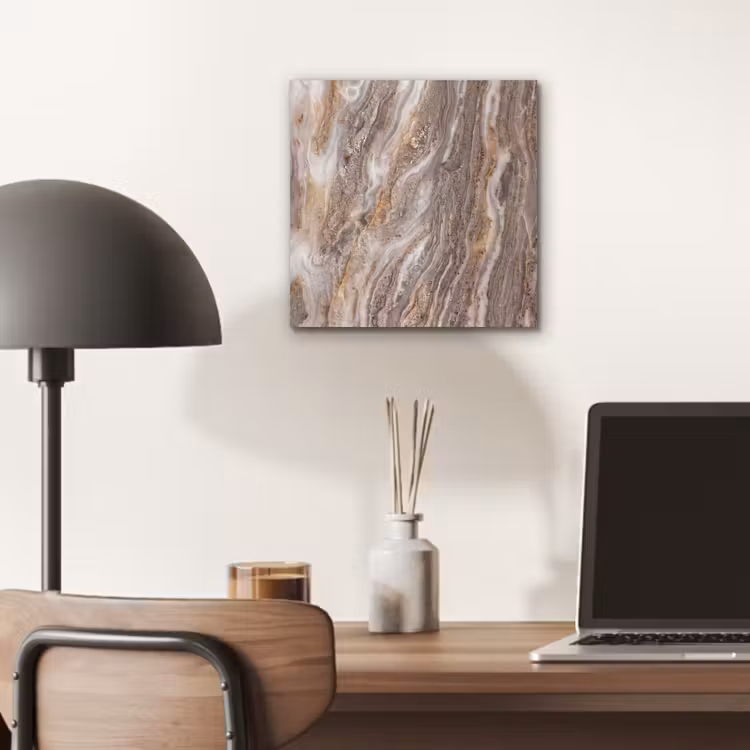 Textuur - Steen - Abstract - Beige aluminium wit klein -sfeer5
