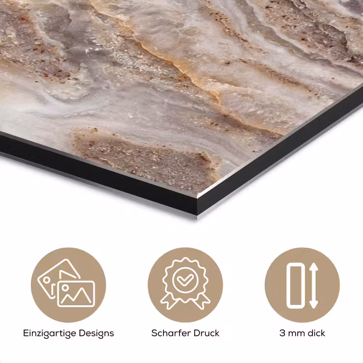 Textuur - Steen - Abstract - Beige aluminium wit klein -closeup_DE