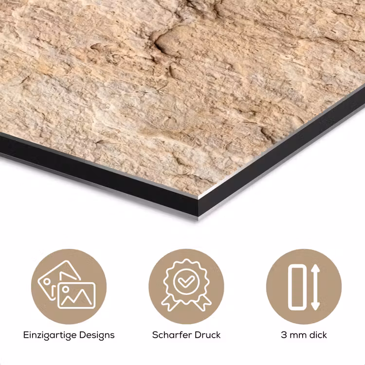 Textuur - Steen - Natuur - Beige aluminium wit klein -closeup_DE