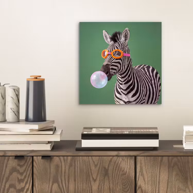 Dier - Bril - Bel - Modern - Groen aluminium wit klein -sfeer1