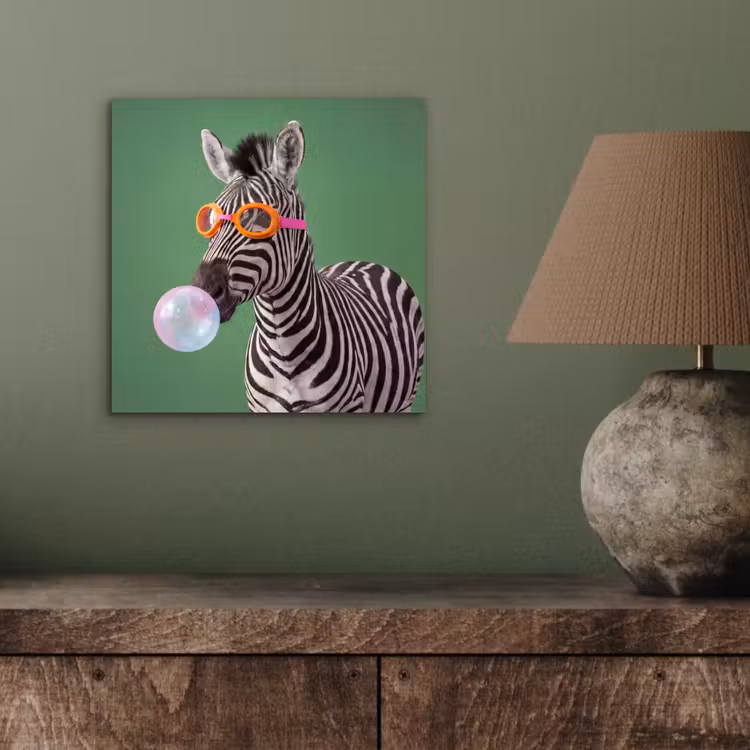 Dier - Bril - Bel - Modern - Groen aluminium wit klein -sfeer2