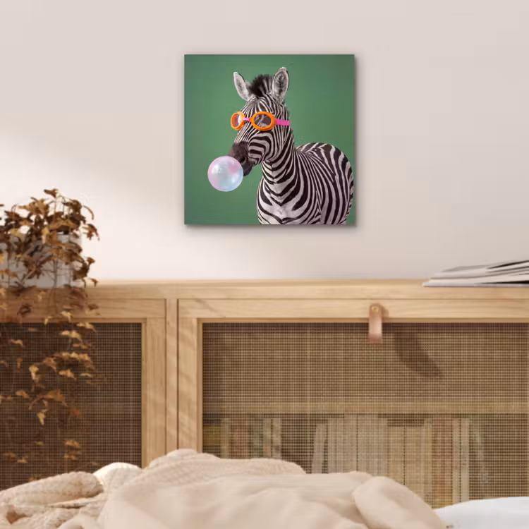Dier - Bril - Bel - Modern - Groen aluminium wit klein -sfeer3