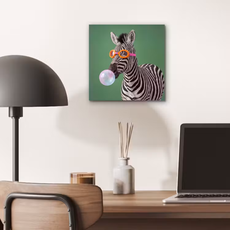 Dier - Bril - Bel - Modern - Groen aluminium wit klein -sfeer5