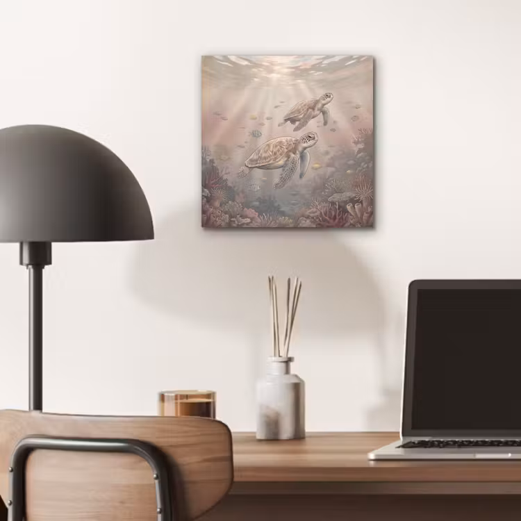 Dier - Onderwater - Oceaan - Illustratie - Zeeleven aluminium wit klein -sfeer5