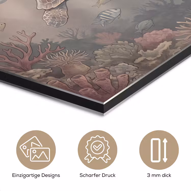 Dier - Onderwater - Oceaan - Illustratie - Zeeleven aluminium wit klein -closeup_DE