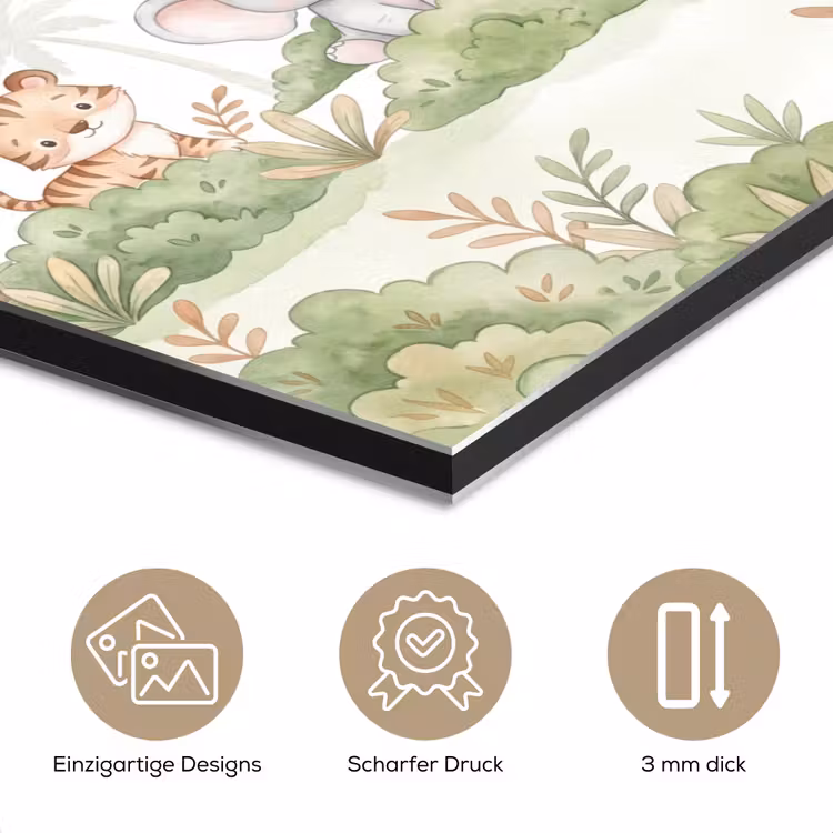 Dieren - Jungle - Pastel aluminium wit klein -closeup_DE