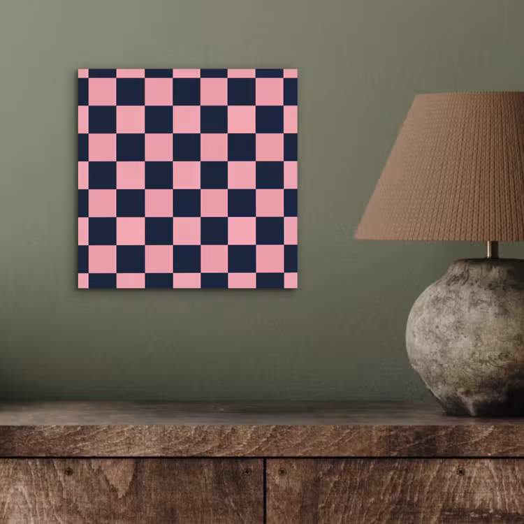 Traditioneel - Patroon - Blauw - Roze aluminium wit klein 46 -sfeer2