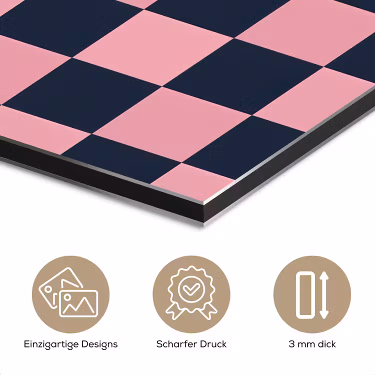 Traditioneel - Patroon - Blauw - Roze aluminium wit klein 46 -closeup_DE