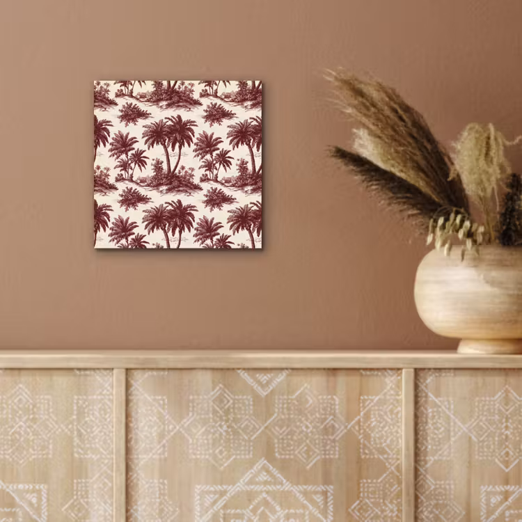 Tropisch - Geometrisch - Bordeauxrood aluminium wit klein 46 -sfeer4