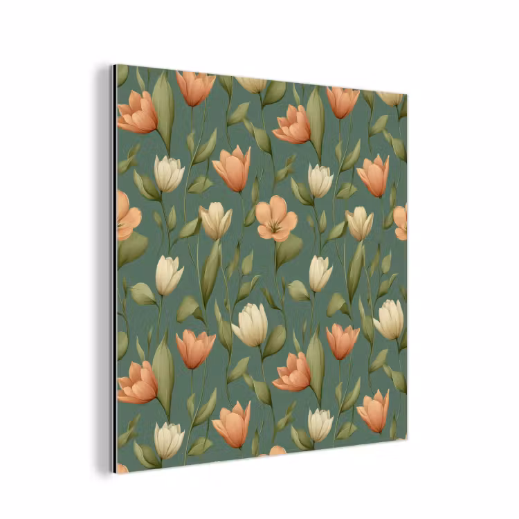 Tulpen - Botanisch - Groen aluminium wit klein 46 -3d