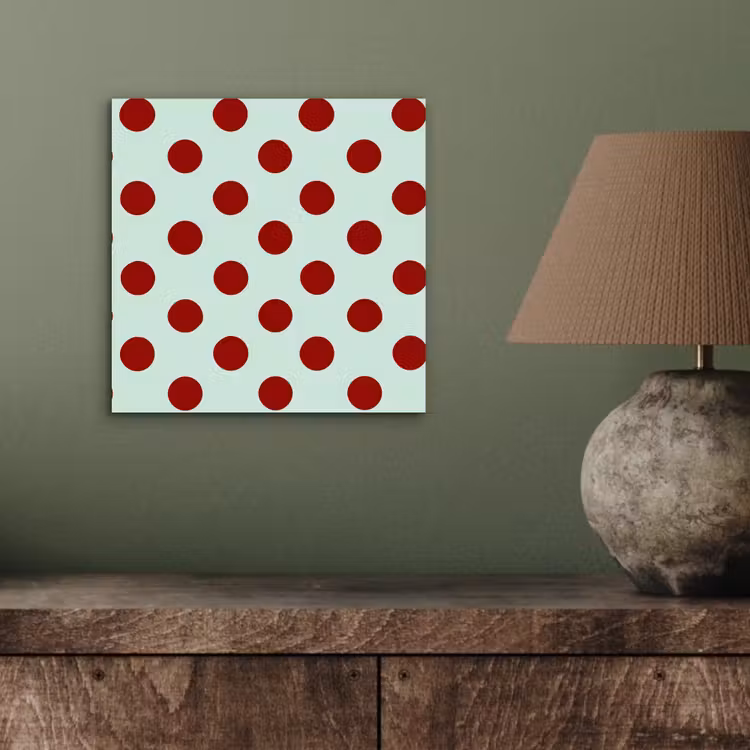Polka - Dots - Rood aluminium wit klein 46 -sfeer2