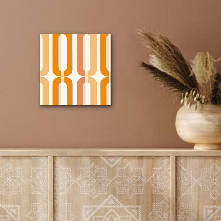 U-vorm - Retro - Oranje aluminium wit klein 46 -sfeer4