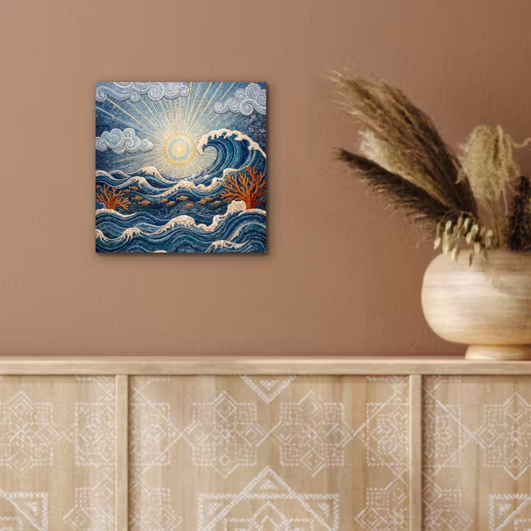 Onderwater - Koraal - Vis - Natuur - Kunst aluminium wit klein -sfeer4