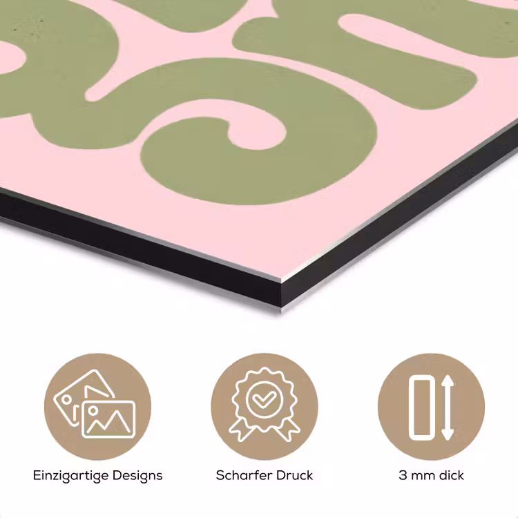 Chase greatness - Groen - Roze - Retro aluminium wit klein -closeup_DE