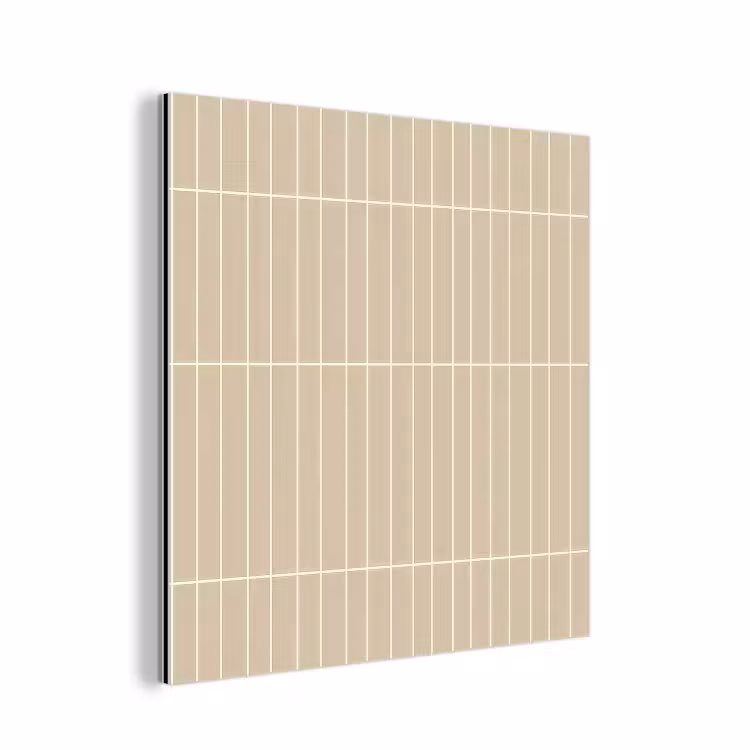 Verticaal - Wandtegel - Crème - Beige aluminium wit klein 46 -3d
