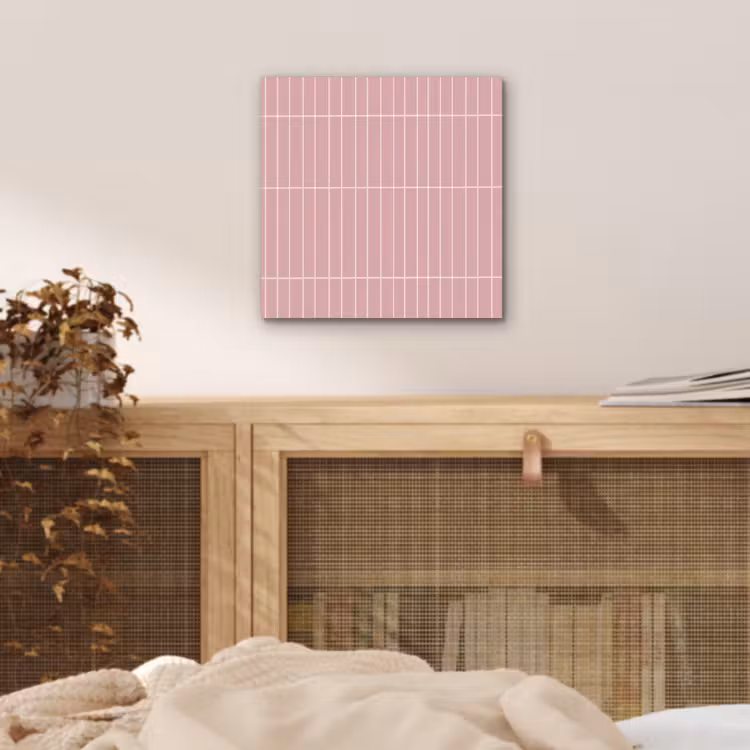 Verticaal - Wandtegel - Lichtroze aluminium wit klein 46 -sfeer3