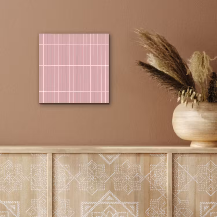 Verticaal - Wandtegel - Lichtroze aluminium wit klein 46 -sfeer4