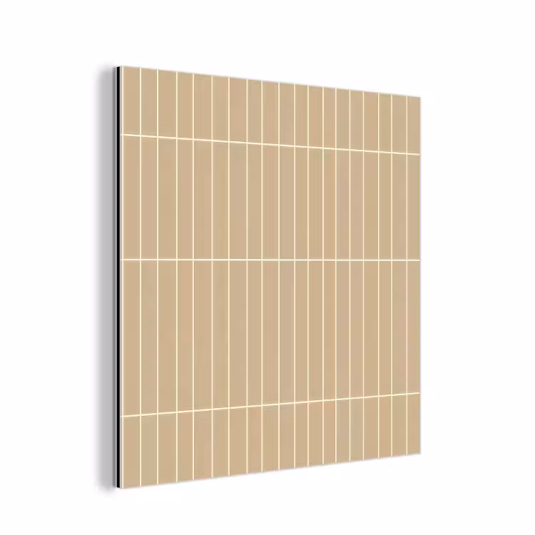 Verticaal - Wandtegel - Zand - Beige aluminium wit klein 46 -3d