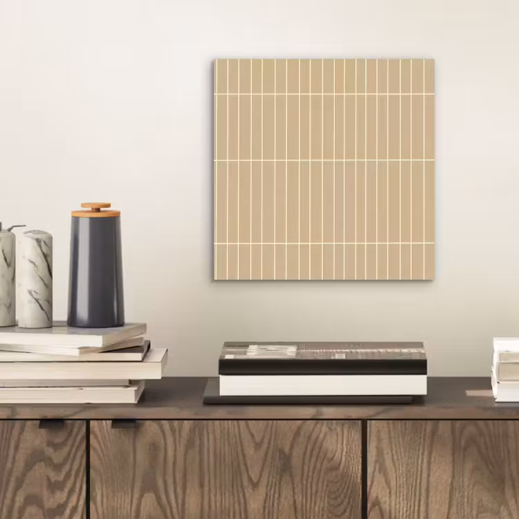 Verticaal - Wandtegel - Zand - Beige aluminium wit klein 46 -sfeer1