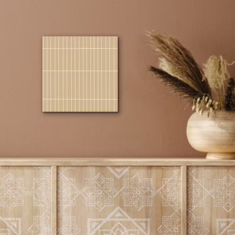 Verticaal - Wandtegel - Zand - Beige aluminium wit klein 46 -sfeer4