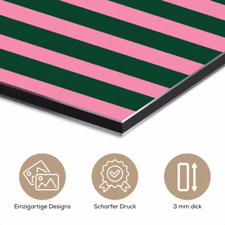 Verticale strepen - Groen - Roze aluminium wit klein 46 -closeup_DE