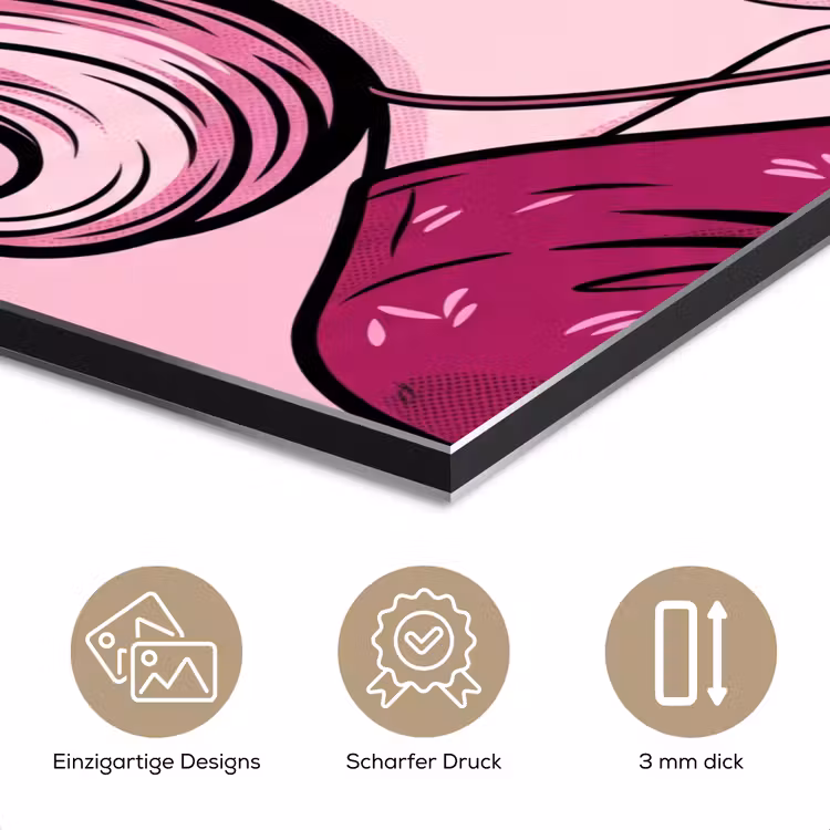 Vintage - Vrouw - Roze aluminium wit klein -closeup_DE