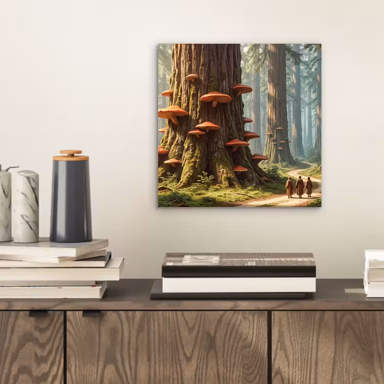 Alu-Dibond-Bild - Wald – Bäume – Natur - Bos - Bomen - Natuur aluminium wit klein