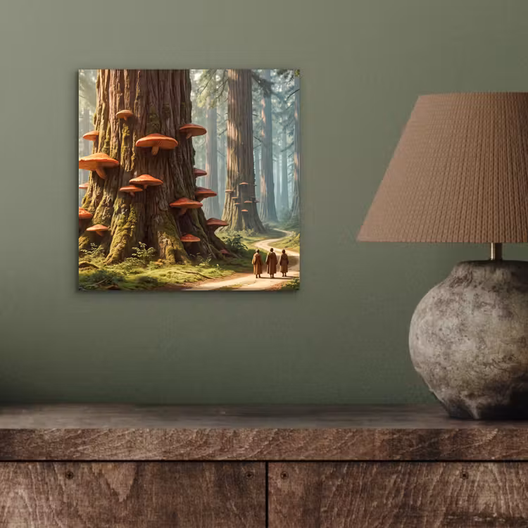 Alu-Dibond-Bild - Wald – Bäume – Natur - Bos - Bomen - Natuur aluminium wit klein