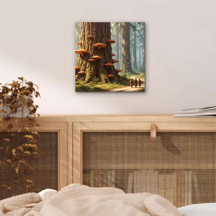 Alu-Dibond-Bild - Wald – Bäume – Natur - Bos - Bomen - Natuur aluminium wit klein