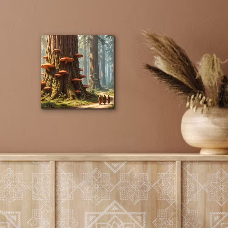 Alu-Dibond-Bild - Wald – Bäume – Natur - Bos - Bomen - Natuur aluminium wit klein