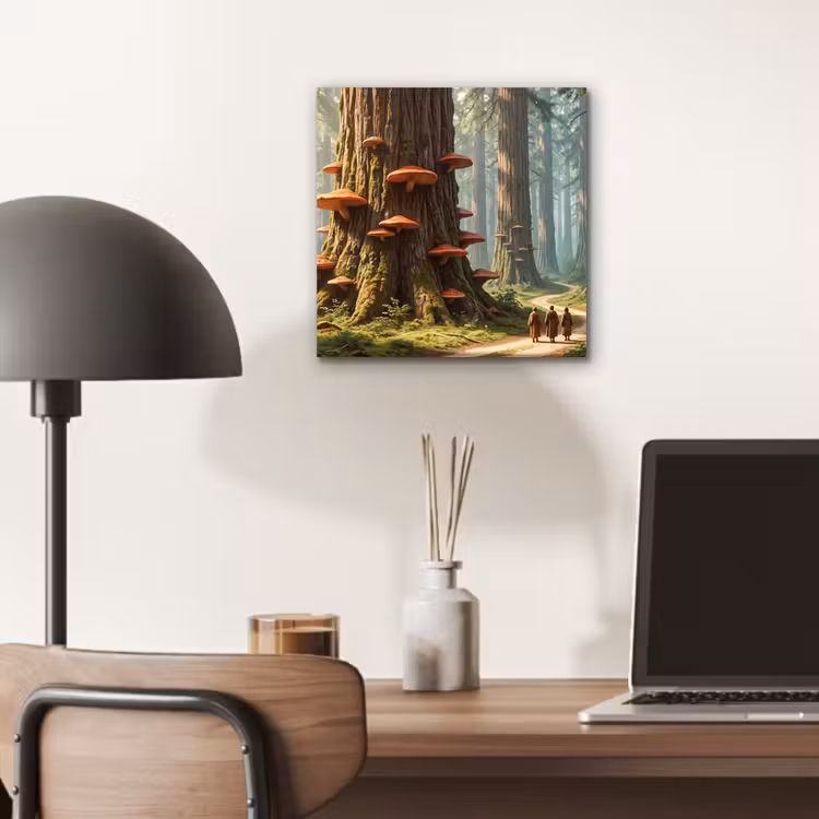 Alu-Dibond-Bild - Wald – Bäume – Natur - Bos - Bomen - Natuur aluminium wit klein