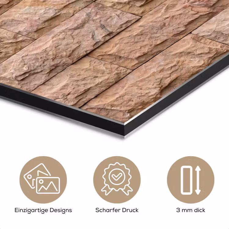 Muur - Steen - Ruw - Textuur - Beige aluminium wit klein -closeup_DE