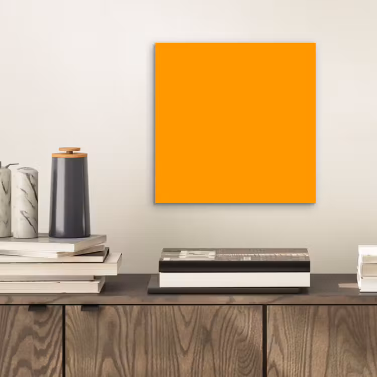 Warm - Ochre - Oranje aluminium wit klein 46 -sfeer1