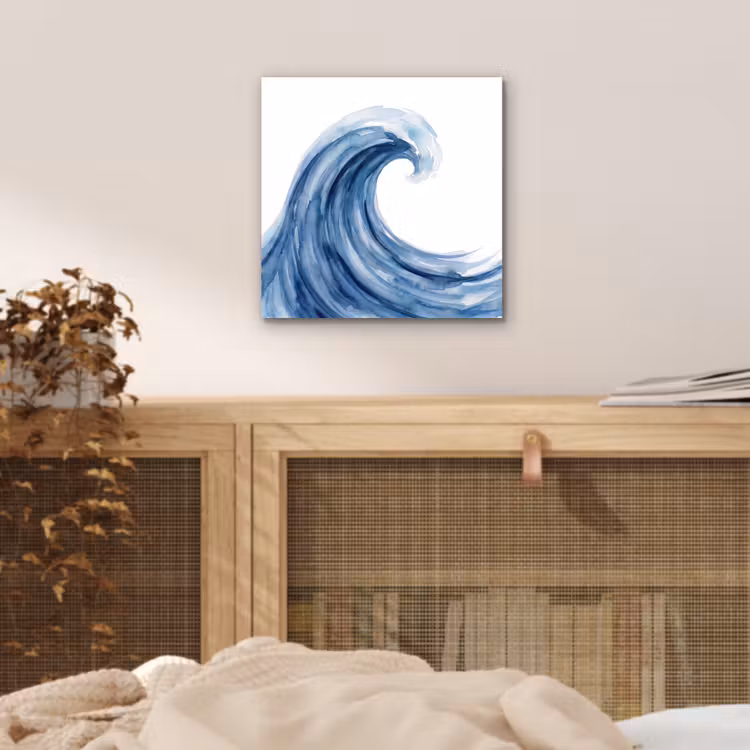 Water - Beweging - Natuur - Modern - Blauw aluminium wit klein -sfeer3