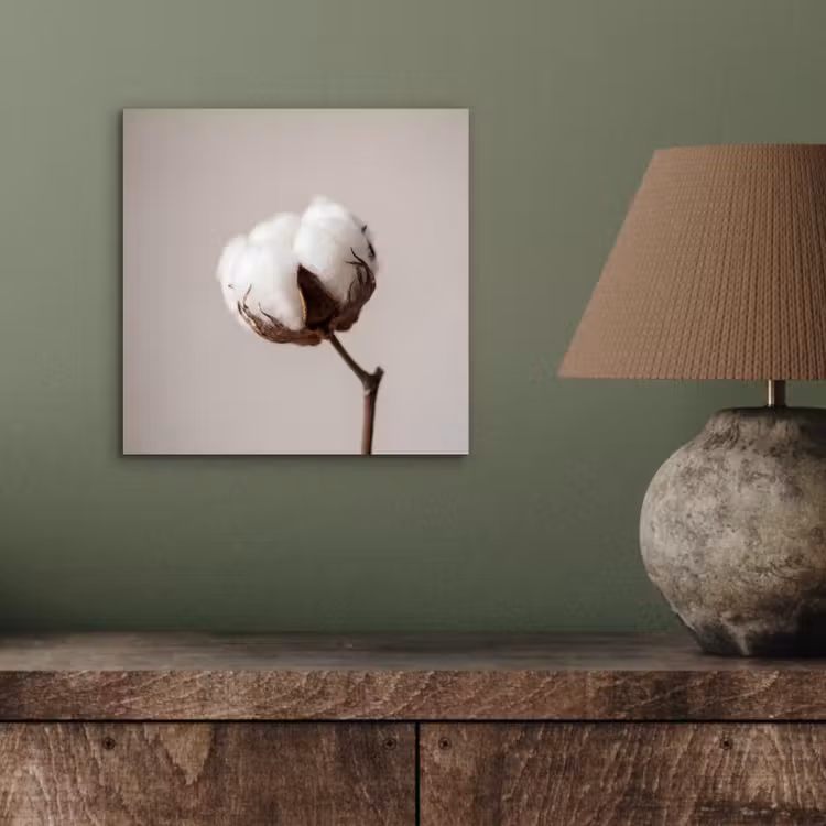 Katoenbol - Minimalistisch - Wit aluminium wit klein -sfeer2