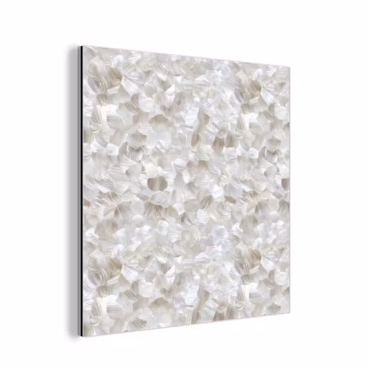 Wit - Penseelstreken - Reliëfeffect aluminium wit klein 46 -3d