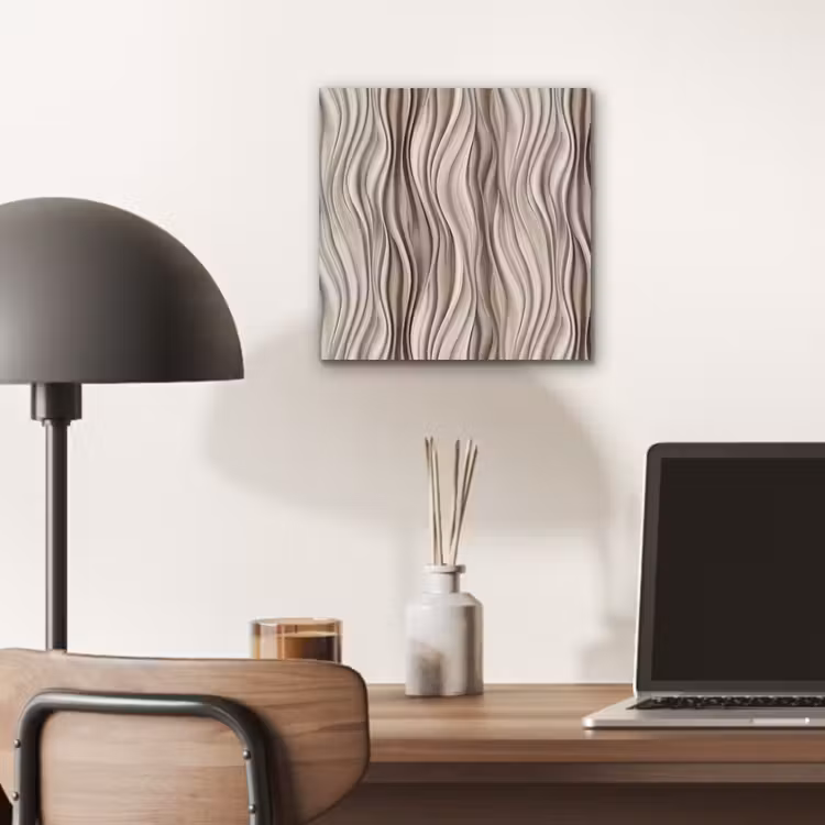 Golven - 3D - Crème aluminium wit klein 46 -sfeer5
