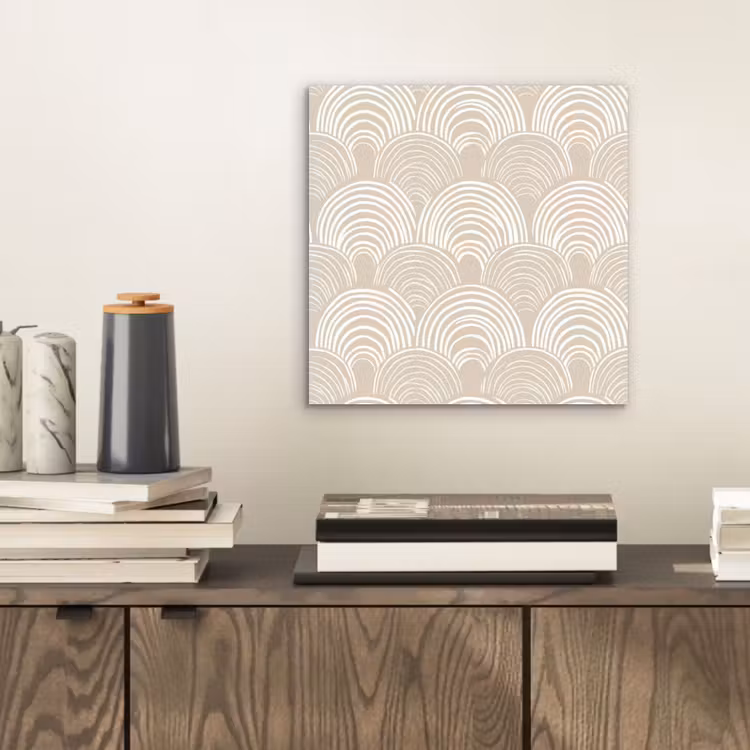 Golven - Structuur - Beige aluminium wit klein 46 -sfeer1