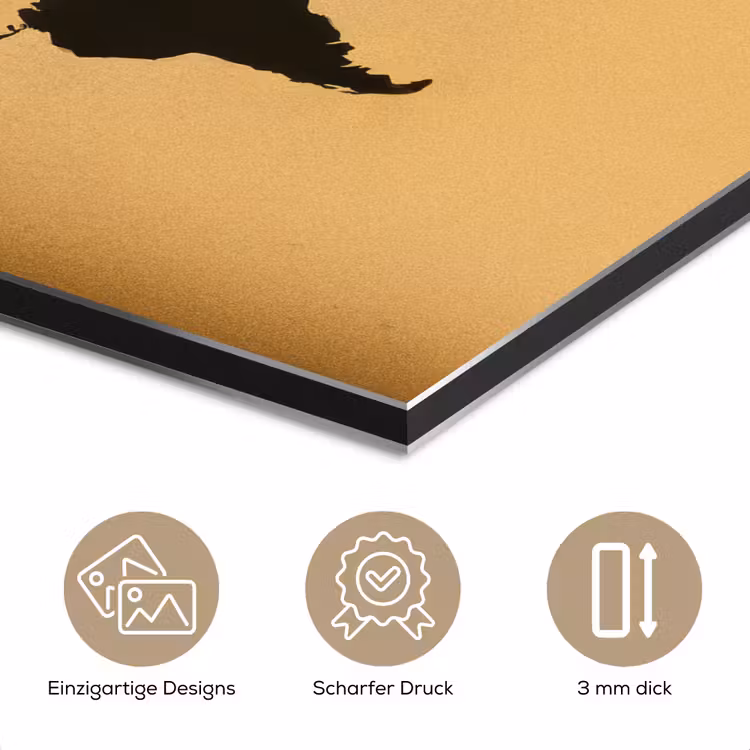 Wereldkaart - Adventure - Beige aluminium wit klein -closeup_DE
