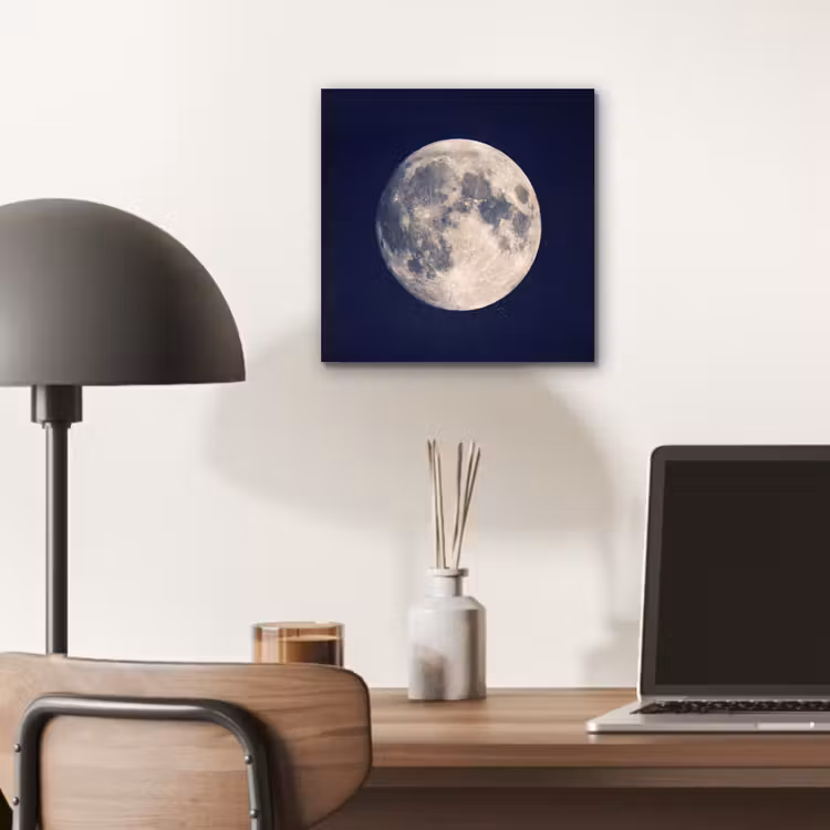 Ruimte - Maan - Kosmos aluminium wit klein -sfeer5
