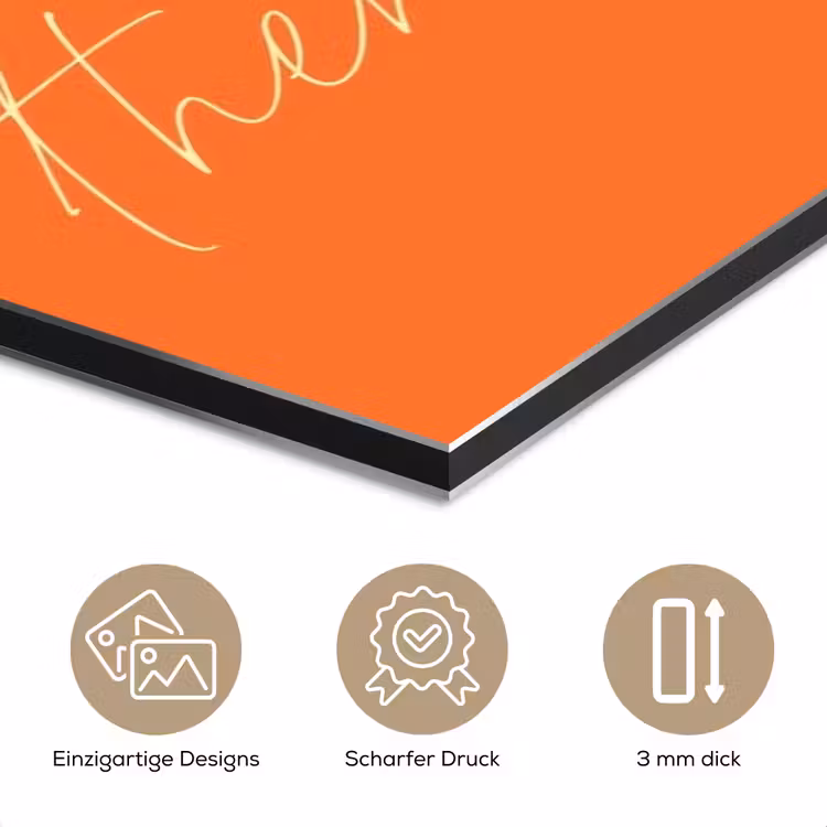 If not now then when - Oranje - Geel - Levendig aluminium wit klein -closeup_DE