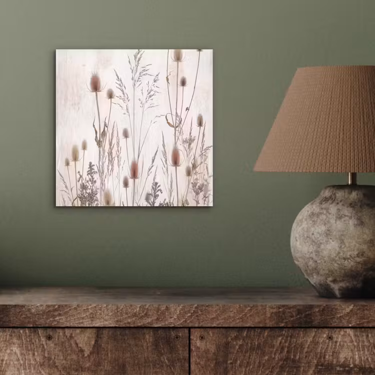 Weidebloemen - Design - Sepia aluminium wit klein -sfeer2