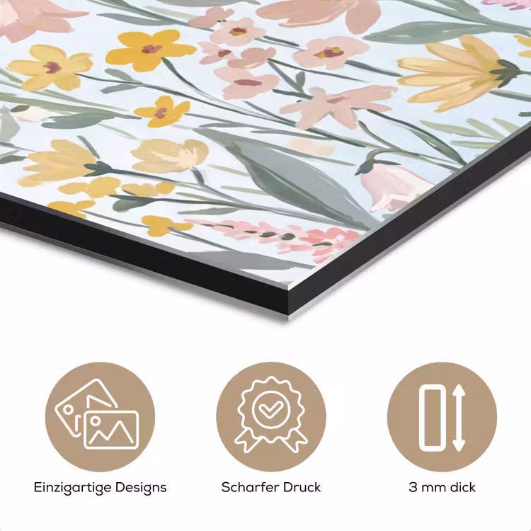 Weidebloemen - Illustratie - Kleurrijk aluminium wit klein -closeup_DE