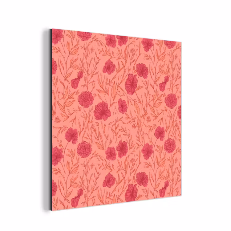 Weidebloemen - Romantisch - Roze aluminium wit klein 46 -3d